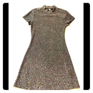 F21 Black Shimmer Dress